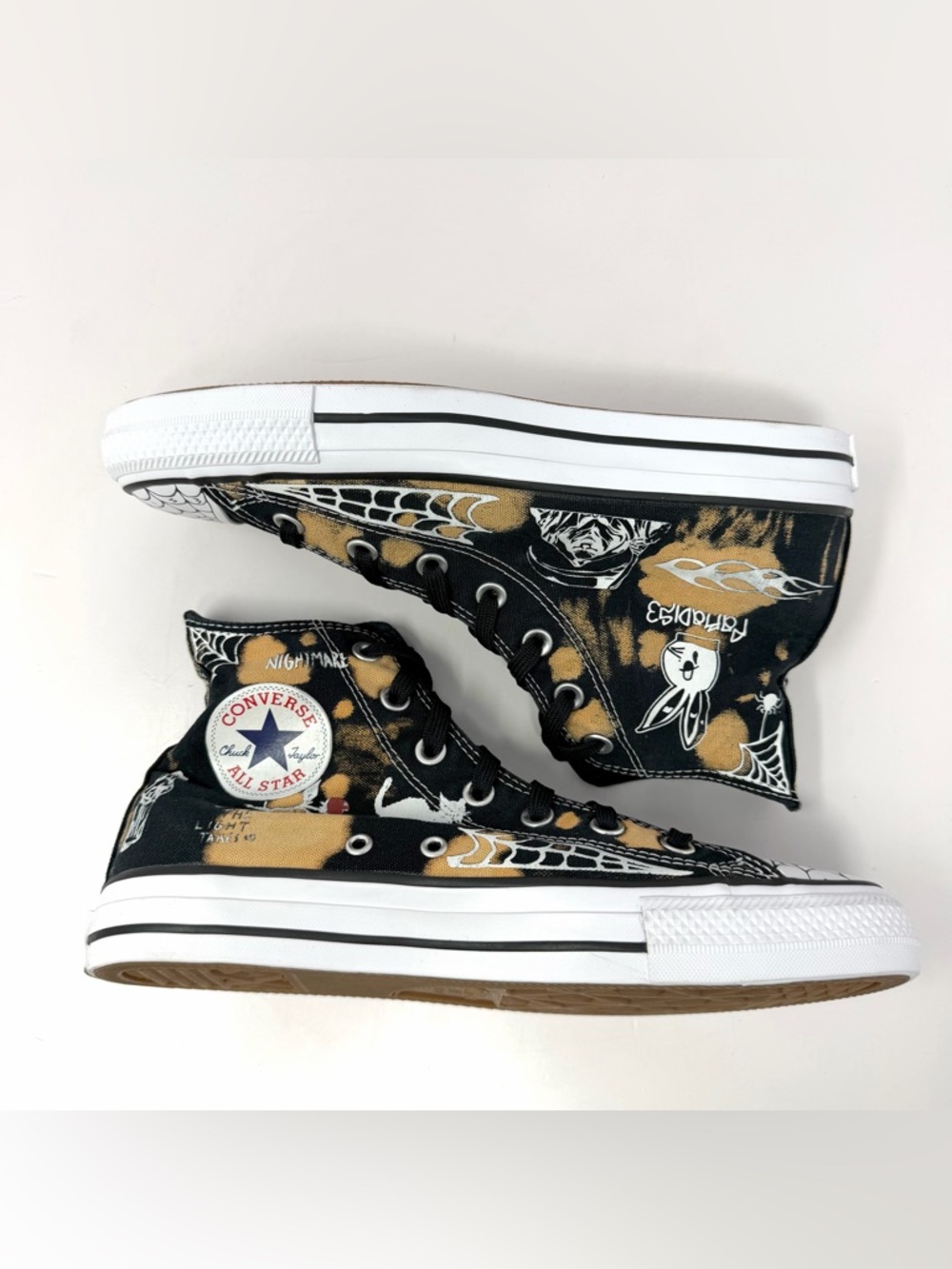 Converse Sean Pablo CTAS Pro Paradise Sneakers Mens 6 /Womens 8 Black Bleach EUC - Picture 4 of 9